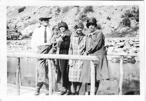 Charley, Crile, Katie, Ellis Dean and friend, c 1925